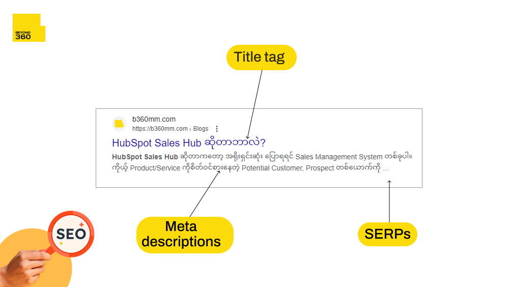 Meta descriptions visualization
